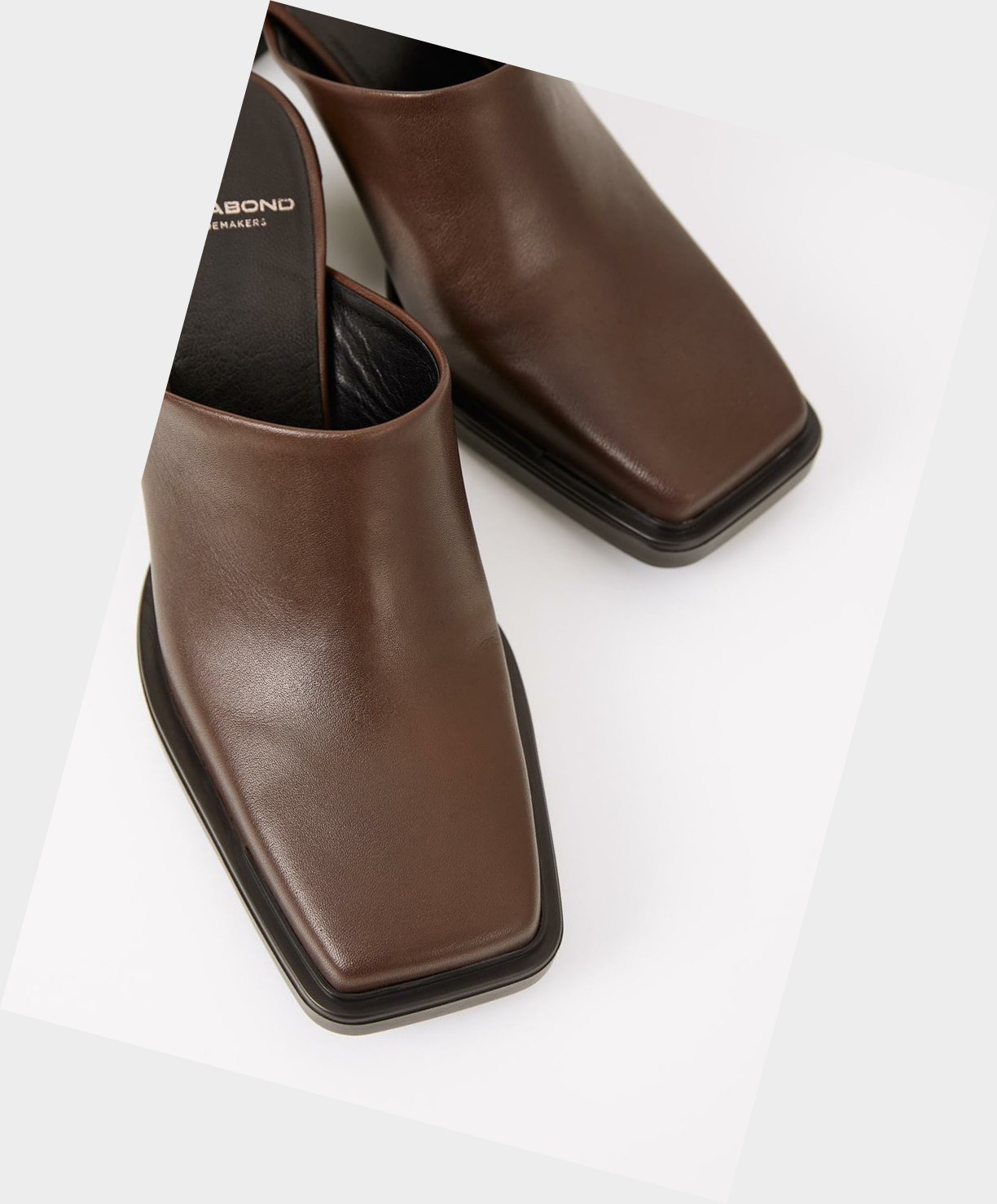 Vagabond Edwina Mules Dame Mørkebrune | 4398NXUKW