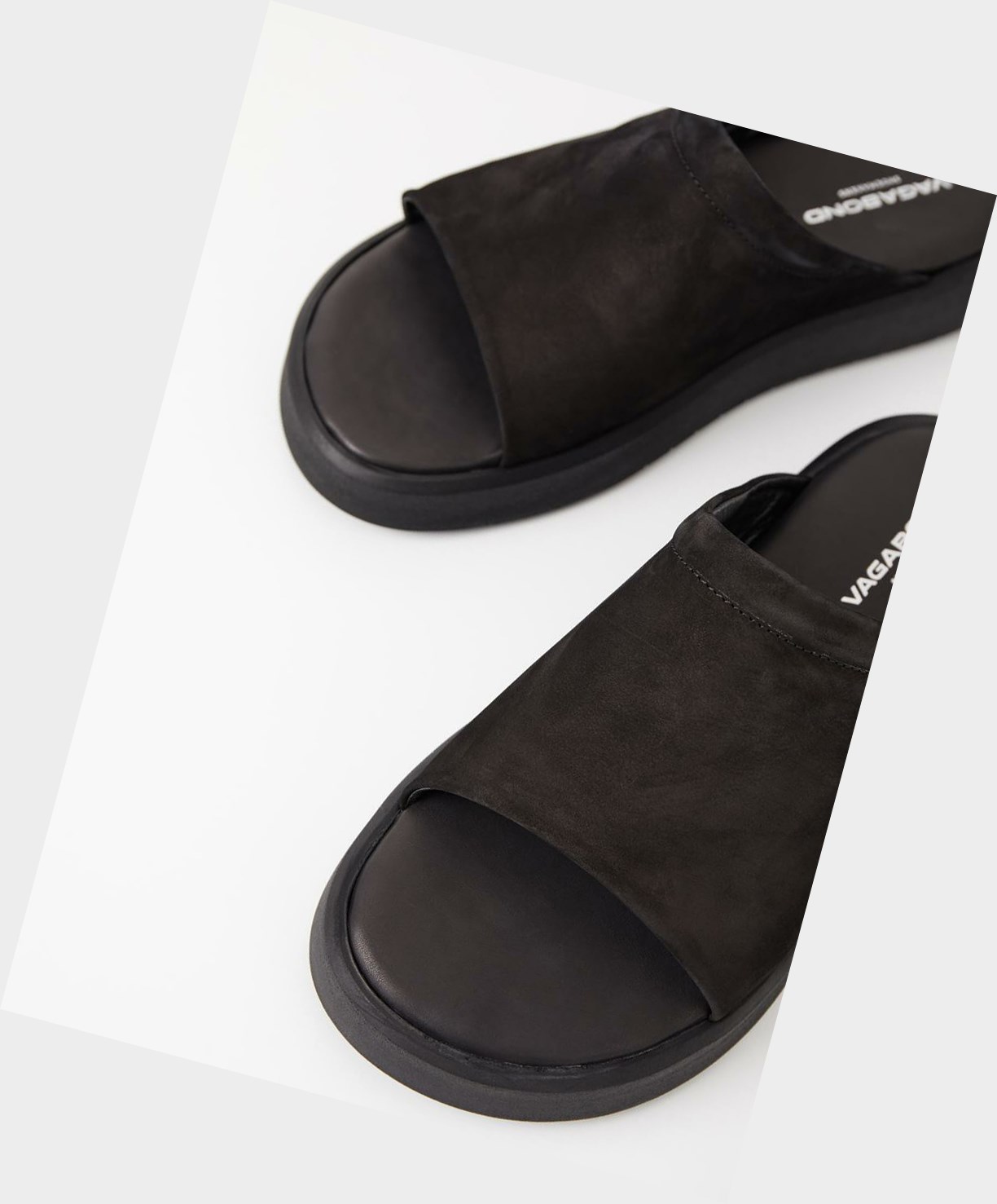 Vagabond Nate Sandaler Herre Sort | 7983KRZJU