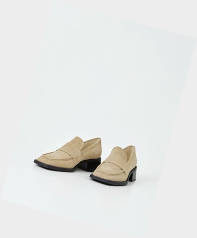 Vagabond Blanca Loafers Dame Beige | 7496VCSXI